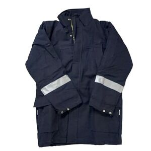 Magid Flame Resistant Jacket PK122DHNLR Work Jacket Navy Blue Large-Tall HRC 2